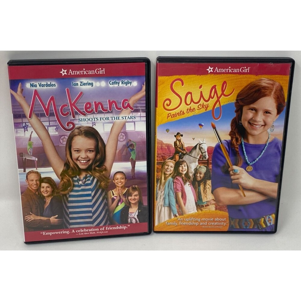 2 American Girl DVD Lot: McKenna Shoots for the Stars + Saige Paints the Sky
